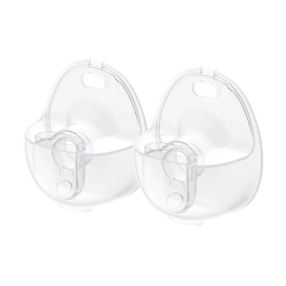 Two clear milk containers compatible with the eufy S1, with the motor hubs removed.