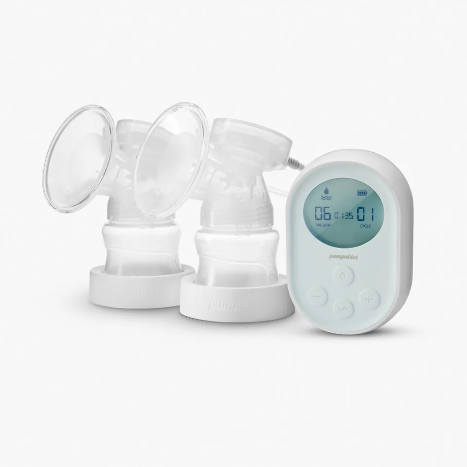 Pumpables Genie Advanced motor beside two bottle-based Liquid Kit collection assemblies.